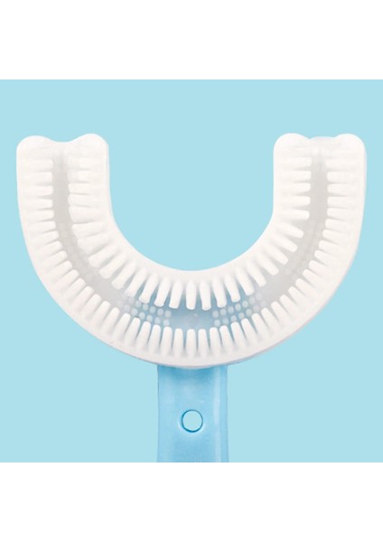 6-12T Pembe Stil Çocuk U-Şekilli Diş Fırçası F° Kapsamlı Temizleme Bebek Yumuşak Bebek Diş Dişleri Temiz Fırça Ağız Sağlığı Bakımı Yaş (Yurt Dışından) fırsatları