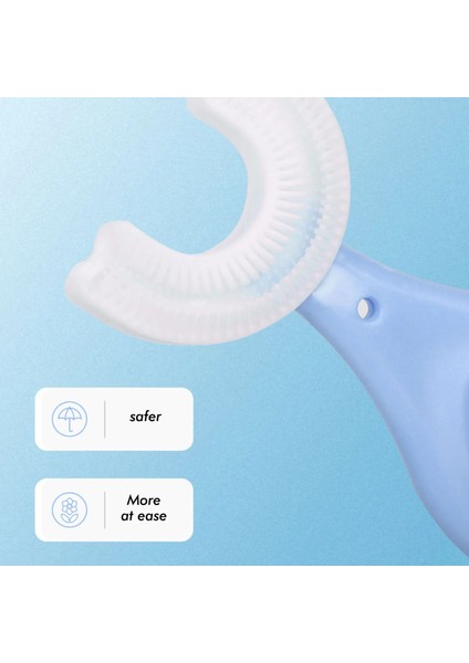 6-12T Pembe Stil Çocuk U-Şekilli Diş Fırçası F° Kapsamlı Temizleme Bebek Yumuşak Bebek Diş Dişleri Temiz Fırça Ağız Sağlığı Bakımı Yaş (Yurt Dışından) indirimleri