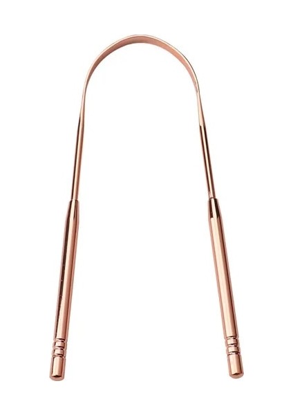 Gül Altın Tarzı Dil Kazıyıcı Paslanmaz Çelik Ağız Dil Temizleyici Fırça Taze Nefes Temizleme Kaplamalı Dil Diş Fırçası W Kutusu Ağız Hijyeni Aracı (Yurt Dışından)