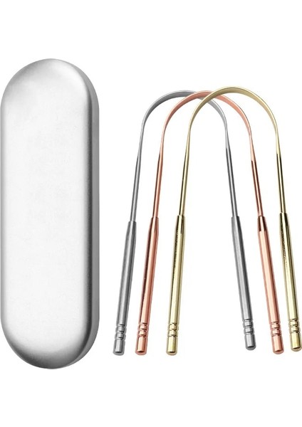 Gül Altın Tarzı Dil Kazıyıcı Paslanmaz Çelik Ağız Dil Temizleyici Fırça Taze Nefes Temizleme Kaplamalı Dil Diş Fırçası W Kutusu Ağız Hijyeni Aracı (Yurt Dışından) fiyatları