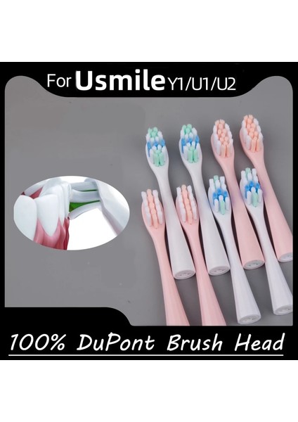 4pembebeyazf Stili Usmile Y1U1U2 Diş Fırçası Başlıkları ve Pembe Akıllı Elektrikli Diş Temiz Dupont Fırça Nozulları Kafaları Için Yedek (Yurt Dışından) fırsatları