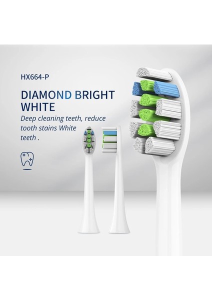 4 Adet HX934 Beyaz Stil 2021 Philips Sonicare Için Yeni Yedek Fırça Başlıkları En Çapasız Tafting Teknolojisi Diş Fırçası Başlığı HX-924P HX934-P XH-664P (Yurt Dışından)