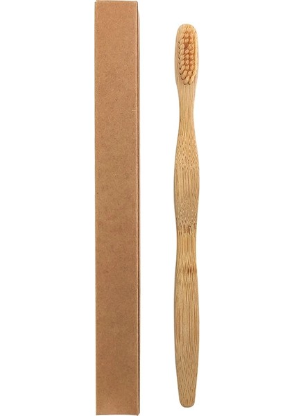 1136-C-1 Stili 1 Adet Bambu Tüp Çevre Dostu Doğal Bambu Diş Fırçası Seyahat Çantası Doğal Organik Biyobozunur ve Bambu Diş Fırçası (Yurt Dışından)