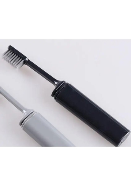 Siyah Stil Bambu Kömür Katlanır Diş Fırçası Katlama Seyahat Kamp Yürüyüş Açık Hava Alması Kolay Katlanabilir Seyahat Taşınabilir Kompakt Diş Fırçası (Yurt Dışından)