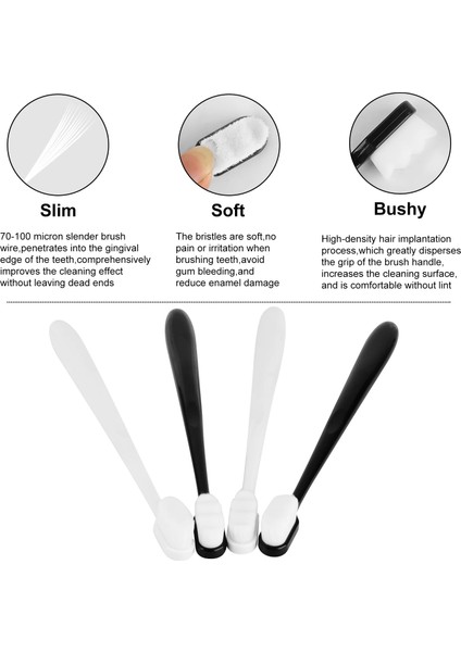 Beyaz Bir Stil 1 Adet Ultra-Ince Yetişkin Diş Fırçası Yumuşak Kıllar Diş Fırçası Ağız Hijyeni Seyahat Çevre Dostu Diş Fırçası Sağlık (Yurt Dışından) fiyatları