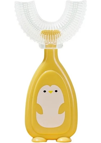 Kumral Tarzı Bebek Toothbruldre Derece U-Şekilli Çocuk Diş Fırçası Dişlikleri Yumuşak Silikon Bebek Fırçası Çocuklar Dişleri Ağız Bakımı Temizleme (Yurt Dışından)