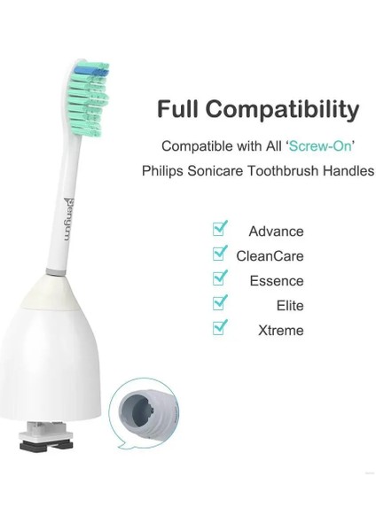 4 Adet Tarzı Philips Sonicare Elektrikli Diş Fırçası Başlıkları Için Değiştirilebilir Fırça Başlıkları Philips Sonicare Clean Sağlıklı Kolay Temizlik Için (Yurt Dışından)