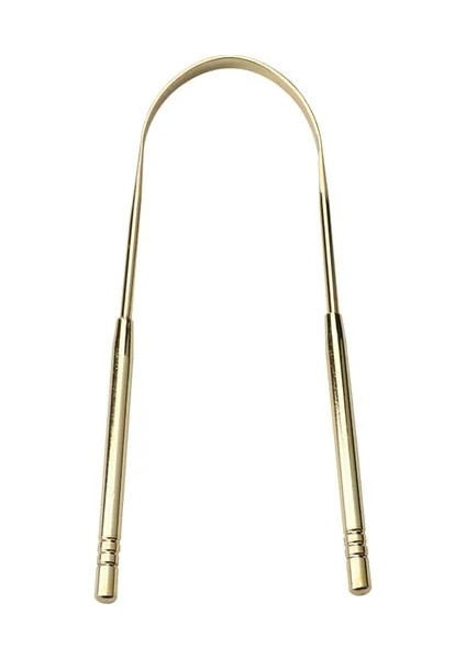 Altın Tarzı Dil Kazıyıcı Paslanmaz Çelik Ağız Dil Temizleyici Fırça Taze Nefes Temizleme Kaplamalı Dil Diş Fırçası W Kutusu Ağız Hijyeni Aracı (Yurt Dışından)