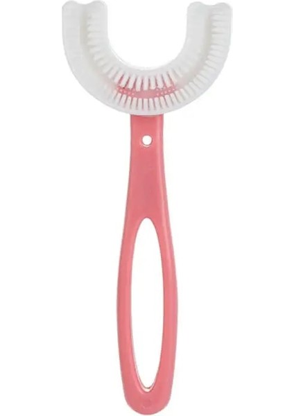 No.4 Tarzı Çocuklar U-Şekilli Diş Fırçası, Manuel Eğitim Diş Fırçası Gıda Sınıfı Yumuşak Silikon Fırça Başlığı, Bebekler Için 360 Ağız Diş Temizleme (Yurt Dışından)