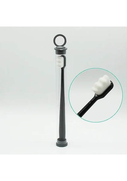 Siyah Bir Stil 1 Adet Ultra-Ince Diş Fırçası Kılları Yumuşak Elyaf Diş Fırçası Sağlık Ağız Bakımı Seyahat Taşınabilir Çevre Dostu Diş Fırçası (Yurt Dışından)