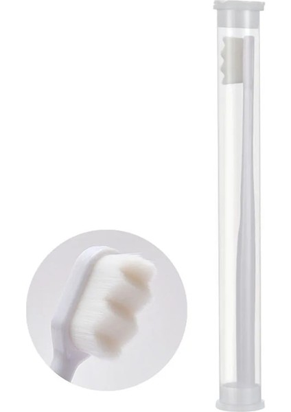 1 Beyaz Kutu Stili ile Ultra Yumuşak Nanotoothbrush Yumuşak Kıllı Yetişkin Diş Fırçası Hassas Dişler Için Diş Ipi Kılı Ağız Sakızını Beyazlatmak (Yurt Dışından)