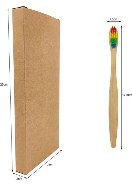 G Tarzı Olorful Doğal Bambu Diş Fırçası Seti Yumuşak Kıl Kömür Diş Beyazlatma Bambu Diş Fırçaları Yumuşak Diş Ağız Bakımı (Yurt Dışından)
