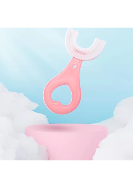 Pembe 2-6 Yaş Stili 3 Adet U-Şekilli Çocuk Yumuşak Diş Fırçası Bebek Ağız Temizleme Meslek Fırçalama Aleti Ev Temizleme Bakımı Silikon Fırça (Yurt Dışından) modelleri