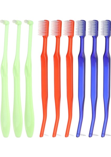 Yeşil Stil Ortodontik Diş Fırçaları Çift Uçlu Interdental Fırça V Trim Uçlu Yumuşak Tuft Diş Fırçası Orto Braces 3 Renk Tepeli Diş Fırçası (Yurt Dışından) fırsatları