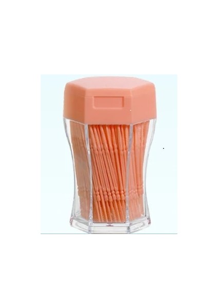 Akan Turuncu Stil Et Yumuşak Plastik Çift Kafa Fırçalanmış Kürdan Ağız Bakımı 6.2 cm Protezler Için Sıcak Satış Interdental Fırça Diş Fırçası (Yurt Dışından)
