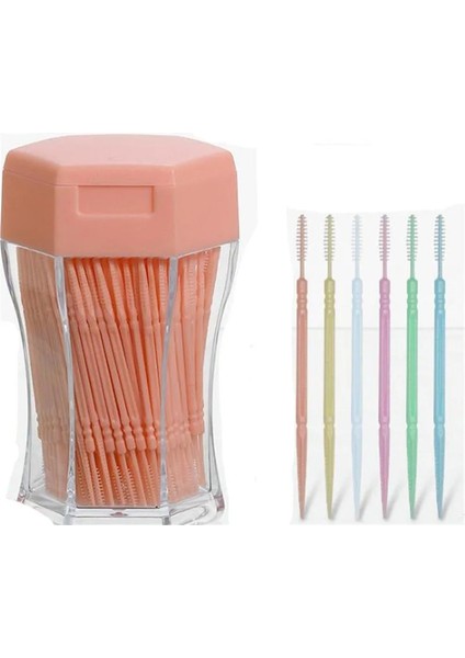 Akan Turuncu Stil Et Yumuşak Plastik Çift Kafa Fırçalanmış Kürdan Ağız Bakımı 6.2 cm Protezler Için Sıcak Satış Interdental Fırça Diş Fırçası (Yurt Dışından) modelleri