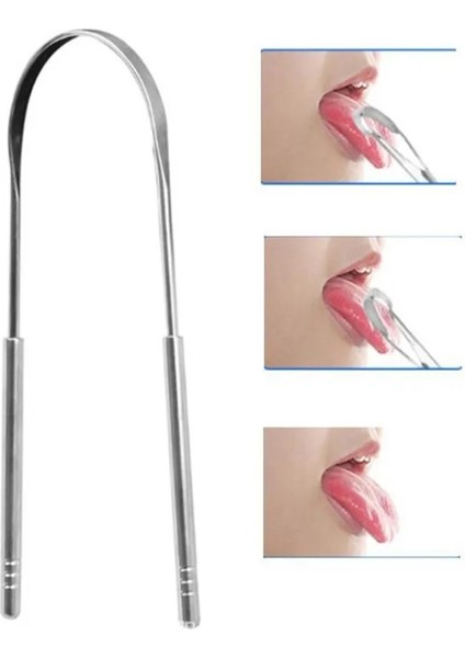 Büyük Stil Yetişkinler Için Dil Kazıyıcı Temizleyici Cerrahi Sınıf Paslanmaz Çelik Metal Dil Fırçası Diş Kiti Profesyonel Kötü Nefesi Ortadan Kaldırır (Yurt Dışından) indirimleri
