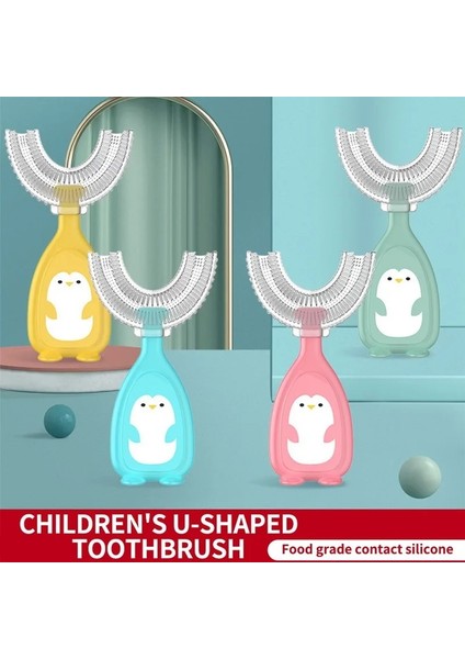 Kırmızı Stil Bebek Toothbruldre Derece U-Şekilli Çocuk Diş Fırçası Dişlikleri Yumuşak Silikon Bebek Fırçası Çocuklar Dişleri Ağız Bakımı Temizleme (Yurt Dışından)