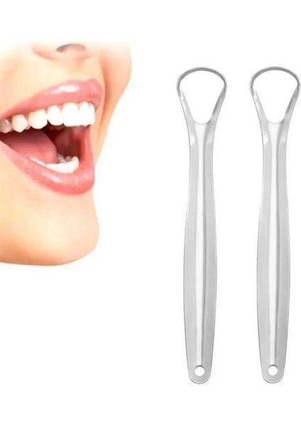 Faydalı Diş Fırçası Dil Kazıyıcı Paslanmaz Çelik Ağız Dil Temizleyici Ağız Fırçası Diş Yeniden Kullanılabilir Taze Nefes Yapıcı Fırçalar (Yurt Dışından)