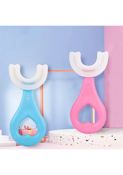 Stil 4 Stil Childre Derecesi Için Diş Fırçası U-Şekilli Diş Fırçası Dişlikleri Yumuşak Silikon Bebek Fırçası Çocuklar Dişleri Ağız Bakımı Temizleme Diş (Yurt Dışından)