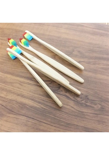 8 Adet Bej Tarzı 8 Adet Çevre Bambu Kömür Gökkuşağı Diş Fırçası Ağız Sağlığı Düşük Karbonlu Yumuşak Kıl Ahşap Saplı Yetişkin Diş Fırçası (Yurt Dışından) modelleri
