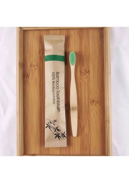 1 Adet Yeşil Stil Adet Bambu Diş Fırçası Yumuşak Kıl Biyobozunur Doğal Orta Diş Fırçaları Ev Seyahat Otel Kullanımı Için Yetişkin Ağız Hijyeni (Yurt Dışından)