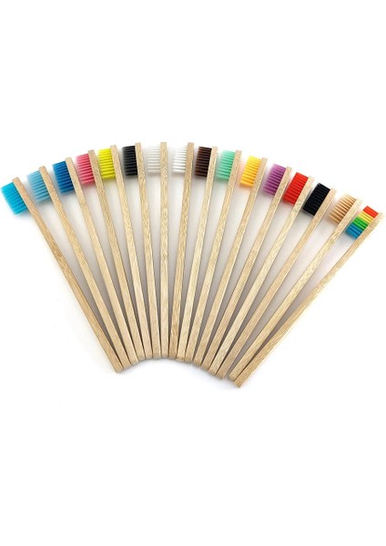 1200-A-1 Stili Çevre Dostu Bambu Diş Fırçası Orta Kıllı Biyobozunur Ağız Bakımı Yetişkin Diş Fırçaları (Yurt Dışından) fırsatları