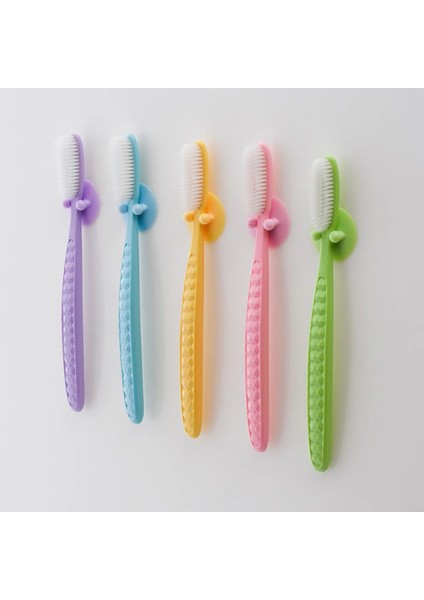 Pembe Tarzı Derin Temizleme Diş Fırçası Yumuşak Uzun Tüylü Diş Fırçası Büyük Vantuz, Diş Fırçası Toz Kutusu Koruyucu Kapak Seyahat Için Gerekli (Yurt Dışından) fırsatları