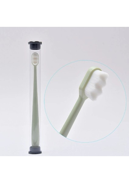 No.7 Tarzı Ultra-Ince Yumuşak Saç Çevre Dostu Diş Fırçası Taşınabilir Seyahat Diş Fırçası Kutulu Yumuşak Fiber Nano Diş Fırçası Ağız Hijyeni Bakımı (Yurt Dışından)