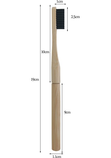 1 Adet Bej 1 Kafa Stili Bambu Diş Fırçası Plug-In Yedek Fırça Başlıkları ile Değişim Kafası Toothbush Diş Bakımı Seyahat Yaşam Banyosu Için Temizleme Fırçaları (Yurt Dışından)