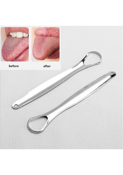 Küçük Stil Yetişkinler Için Dil Kazıyıcı Temizleyici Cerrahi Sınıf Paslanmaz Çelik Metal Dil Fırçası Diş Kiti Profesyonel Kötü Nefesi Ortadan Kaldırır (Yurt Dışından)