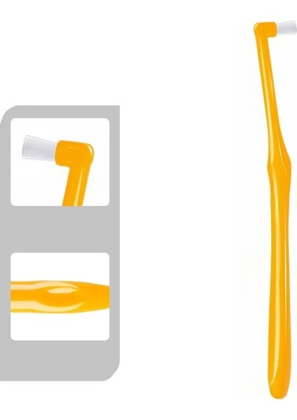 Düz Kafa Sarı Stil Manuel Ortodontik Diş Fırçası Interdental Diş Fırçası Küçük Kafa Yumuşak Saç Düzeltme Diş Parantez Diş Ipi Ağız Diş Bakımı (Yurt Dışından)