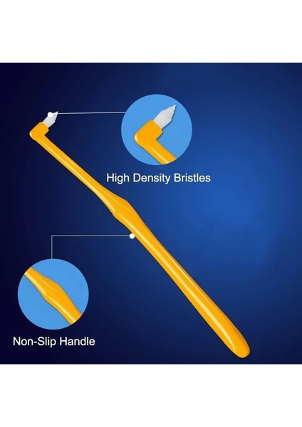 Düz Kafa Sarı Stil Manuel Ortodontik Diş Fırçası Interdental Diş Fırçası Küçük Kafa Yumuşak Saç Düzeltme Diş Parantez Diş Ipi Ağız Diş Bakımı (Yurt Dışından) indirimleri