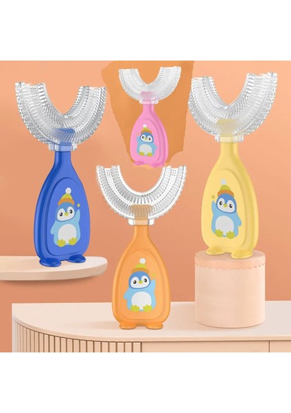Gümüş Tarzı Diş Fırçası U-Şekilli Manuel Eğitim Toothbruldren's Temizleme Diş Fırçası U-Şekilli Silikon Yumuşak Fırça (Yurt Dışından) fırsatları