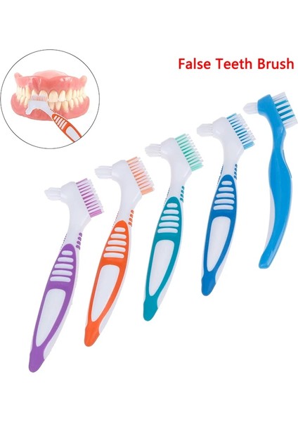 Turuncu Tarzı Protez Temizleme Fırçası Özel Protez Takma Diş Fırçası Ağız Bakımı Diş Fırçası (Yurt Dışından) indirimleri