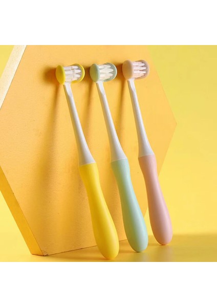 Sarı B Stili Nano Diş Fırçası Çocuklar Üç Taraflı USB Şarj Edilebilir 3D Ultrasonik U-Şekilli Diş Temizleme Fırçası Çocuklar Için Diş Ağız Bakımı (Yurt Dışından) fiyatları