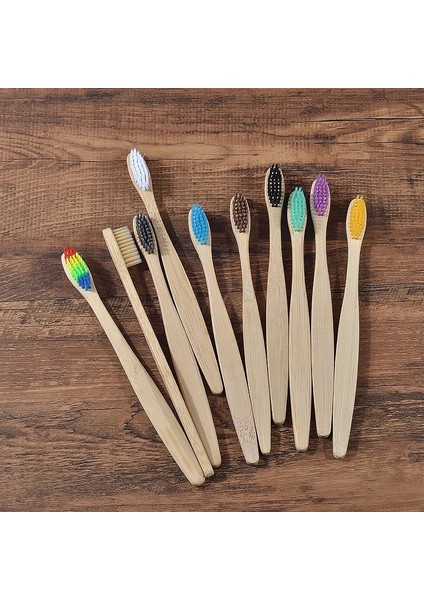 Bambu Kılıf Stili 1 Adet Cepillo Bambu Bambu Diş Fırçası Gökkuşağı Renkli Yumuşak Kıllar Biyobozunur Diş Fırçası Bambu Diş Fırçaları Ağız Bakımı Diş (Yurt Dışından) fiyatları