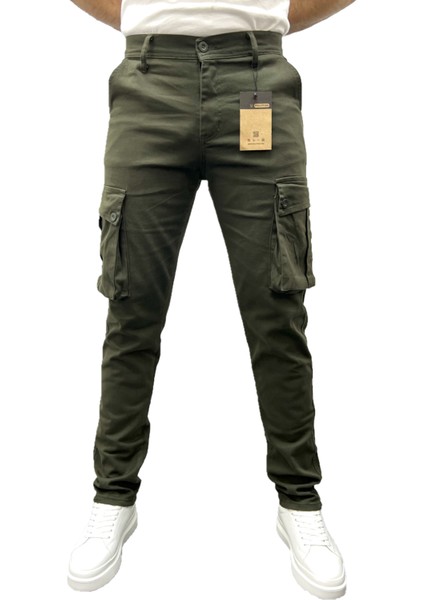 Kargo Cepli Pantolon Gabardin Regular Kalıp