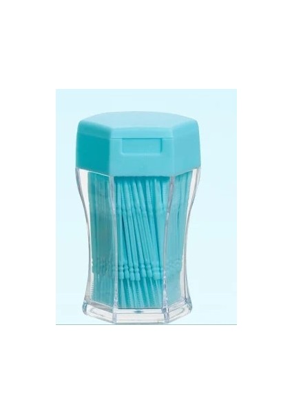 Açık Mavi Stil Et Yumuşak Plastik Çift Kafa Fırçalanmış Kürdan Ağız Bakımı 6.2 cm Protezler Için Sıcak Satış Interdental Fırça Diş Fırçası (Yurt Dışından)