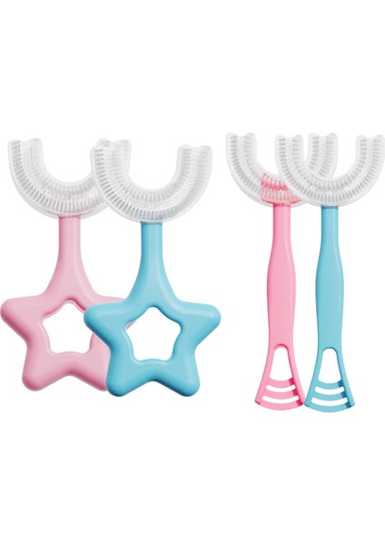 2-6 Yaş Stili Çocuk U-Şekilli Toothbru° Kapsamlı Temizleme Bebek Yumuşak Bebek Diş Diş Temiz Fırça Bebek Ağız Sağlığı (Yurt Dışından) modelleri