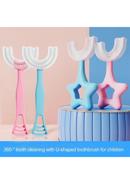 2-6 Yaş Stili Çocuk U-Şekilli Toothbru° Kapsamlı Temizleme Bebek Yumuşak Bebek Diş Diş Temiz Fırça Bebek Ağız Sağlığı (Yurt Dışından) fırsatları