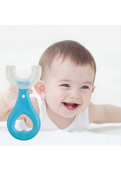 Kırmızı Elips Stili Bebek Toothbruldren's Diş Ağız Bakımı Temizleme Bru Derece Diş Temiz U Şekli Ev Için Diş Fırçası Y (Yurt Dışından) fiyatları