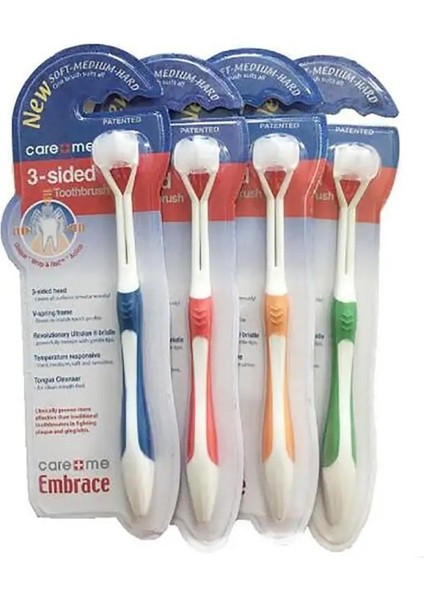 Çocuk-Kırmızı Tarzı 3 Taraflı Silikon Diş Fırçası Ağız Sağlığı Temizleyici Diş Profesyonel Güvenlik Temiz Nano Diş Fırçası Bakımı Çocuk Yetişkin (Yurt Dışından) modelleri