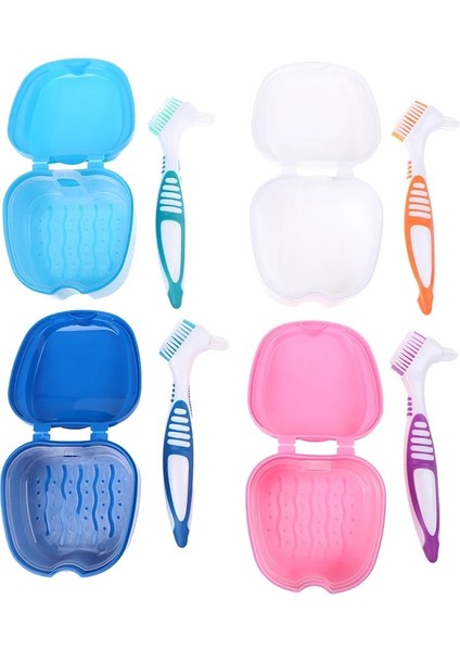 No.7 Tarzı Protez Kutusu ve Fırça Tutucu Temizleme Protez Kılıfı Çok Katmanlı Kıl Takma Diş Fırçası (1 * Protez Kılıfı+1 Diş Fırçası) (Yurt Dışından) fiyatları