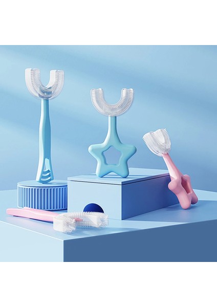 2-6 Yıldız Pembe Tarzı Sevimli Yıldız U-Şekilli 360 ° Bebek Silikon Diş Bruldren Hteeth Temizleme ve Bakım Uygun Yumuşak Bebek Diş Fırçası (Yurt Dışından) indirimleri