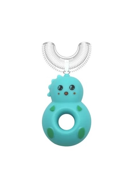 D Stili Akıllı 360 ° Çocuk Donut Manuel Diş Fırçası Çocuklar Silikon Güvenlik Kılavuzu Diş Diş Fırçası Karikatür Desen Çocuklar (Yurt Dışından)