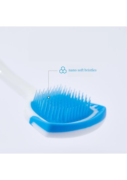 Turuncu Tarzı 2 Paket Silikon Dil Kazıyıcı Kaymaz Saplı Dil Yumuşak Fırça Diş Ağız Bakımı Plastik Temizleyici Taze Nefes Temizleme Dil (Yurt Dışından)