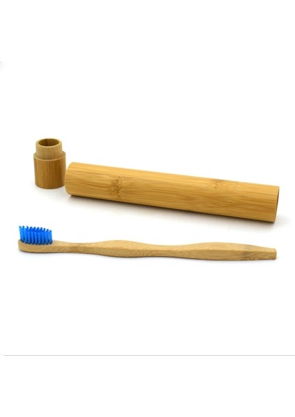 492-C-1 Stili 1 Adet Bambu Tüp Çevre Dostu Doğal Bambu Diş Fırçası Seyahat Çantası Doğal Organik Biyobozunur ve Bambu Diş Fırçası (Yurt Dışından) fırsatları