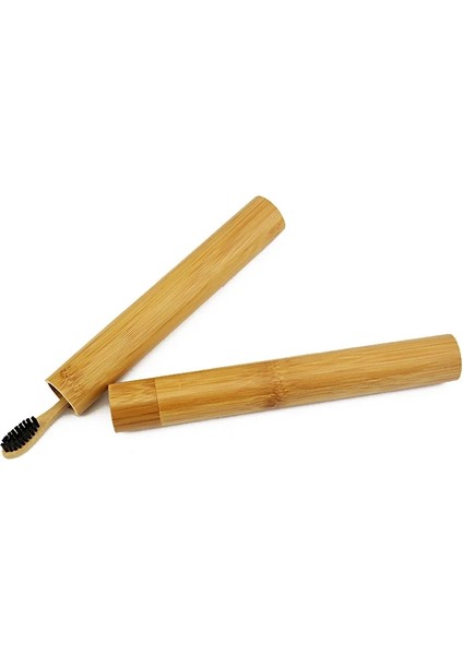 492-C-1 Stili 1 Adet Bambu Tüp Çevre Dostu Doğal Bambu Diş Fırçası Seyahat Çantası Doğal Organik Biyobozunur ve Bambu Diş Fırçası (Yurt Dışından) indirimleri
