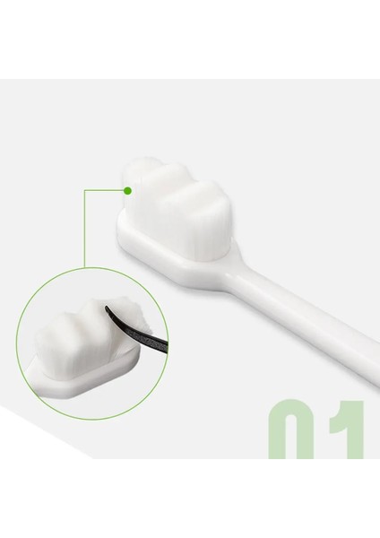 Siyah Stil 1 Adet Ultra-Ince Yumuşak Diş Fırçası Milyon Nano Kıl Yetişkin Diş Fırçası Diş Derin Temizleme Taşınabilir Seyahat Diş Ağız Bakımı Fırçası (Yurt Dışından)